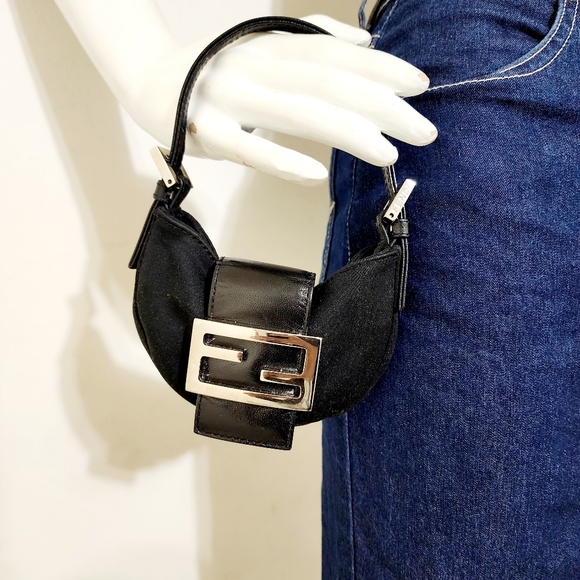 Fendi Handbags - Fendi Micro Croissant Nylon Bag